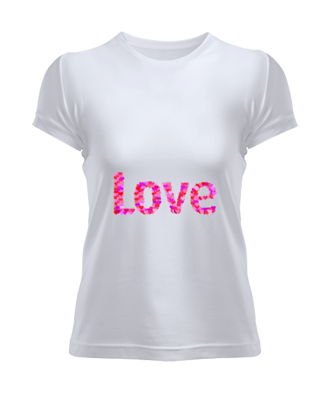 Tisho - love logolu Kadın Tişört