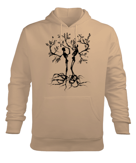 Tisho - Love Tree Erkek Kapüşonlu Hoodie Sweatshirt