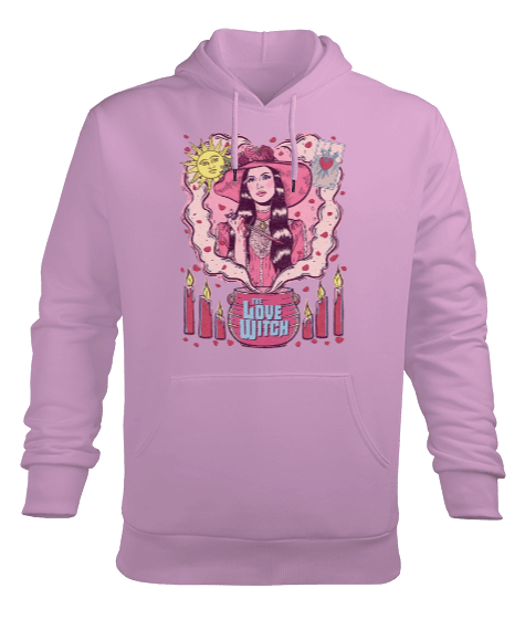 Tisho - Love Witch Erkek Kapüşonlu Hoodie Sweatshirt