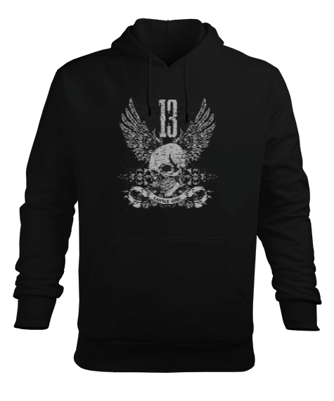 Tisho - Lucky One 13 Erkek Kapüşonlu Hoodie Sweatshirt