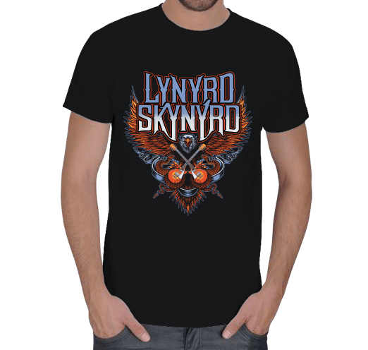 Tisho - LYNYRD SKYNYRD SIYAH Erkek Tişört