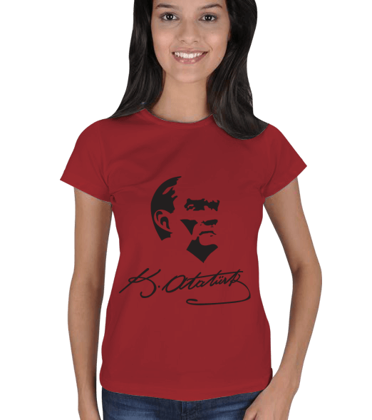 Tisho - M. Kemal Atatürk İmzalı Kadın Tişört