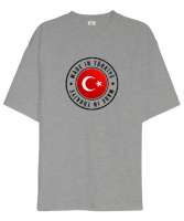 Made In Türkiye Gri Oversize Unisex Tişört - Tisho