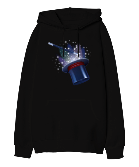 Tisho - Magic V1 Oversize Unisex Kapüşonlu Sweatshirt
