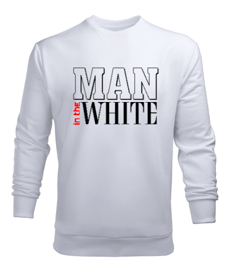 Tisho - Man In The White Erkek Sweatshirt