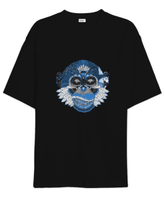 Tisho - Mandala Baskılı Oversize Unisex Tişört
