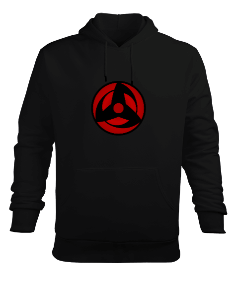 Tisho - Mangekyou Sharingan siyah erkek Sweatshirt S / M / L /XL Erkek Kapüşonlu Hoodie Sweatshirt