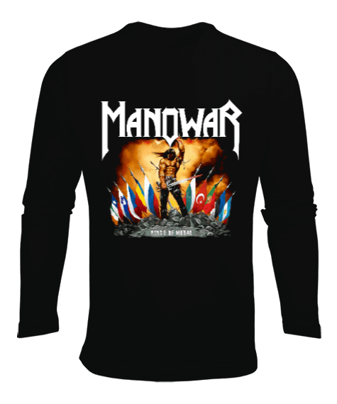 Tisho - Manowar Erkek Uzun Kol Yazlık Tişört