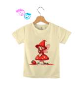 Mantar üstünde bir peri Krem Çocuk Unisex - Tisho