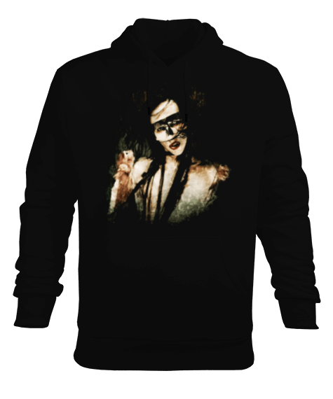 Tisho - Marilyn Manson Erkek Kapüşonlu Hoodie Sweatshirt