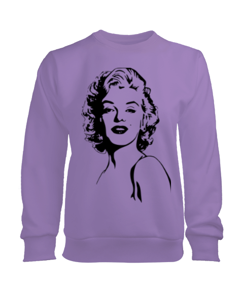 Tisho - Marilyn Monroe Baskılı Kadın Sweatshirt Kadın Sweatshirt