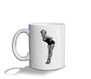 Tisho - Marilyn Monroe Beyaz Kupa Bardak