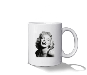Marilyn Monroe Beyaz Kupa Bardak - Thumbnail
