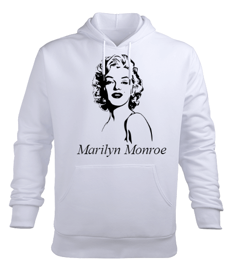 Tisho - Marilyn Monroe Hoodie Erkek Kapüşonlu Hoodie Sweatshirt