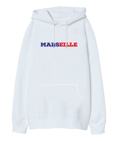 Tisho - Marseille Oversize Unisex Kapüşonlu Sweatshirt