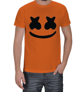 Tisho - Marshmello Orange T-Shirt Erkek Tişört