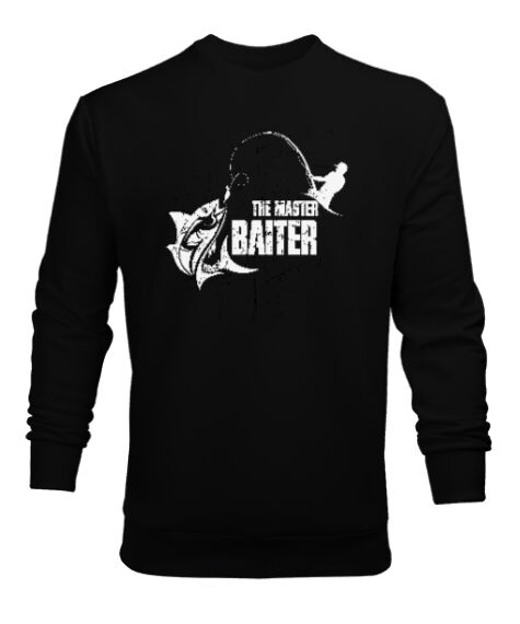 Tisho - Master Fishing Siyah Erkek Sweatshirt