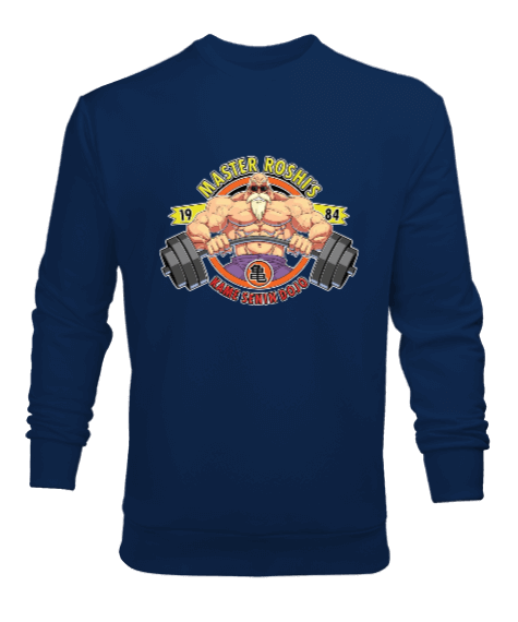 Tisho - Master Roshi GYM Vücut Geliştirme Bodybuilding Fitness Tasarım Erkek Sweatshirt