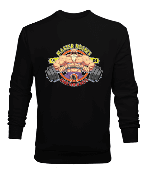 Tisho - Master Roshi GYM Vücut Geliştirme Bodybuilding Fitness Tasarım Erkek Sweatshirt