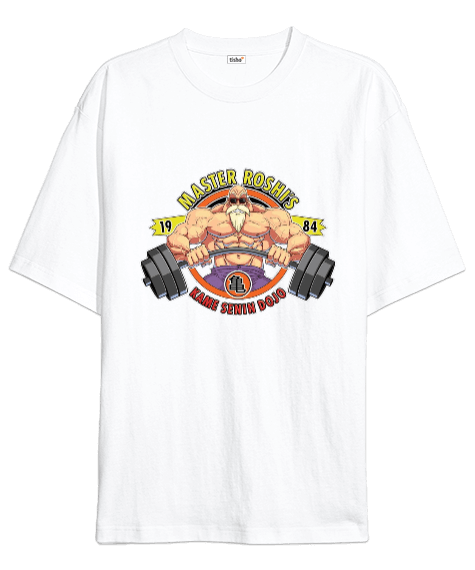 Tisho - Master Roshi GYM Vücut Geliştirme Bodybuilding Fitness Tasarım Oversize Unisex Tişört