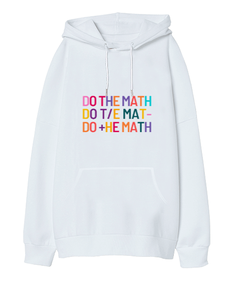 Tisho - Matematik öğretmenleri için öğretmenler günü hediyesi Oversize Unisex Kapüşonlu Sweatshirt