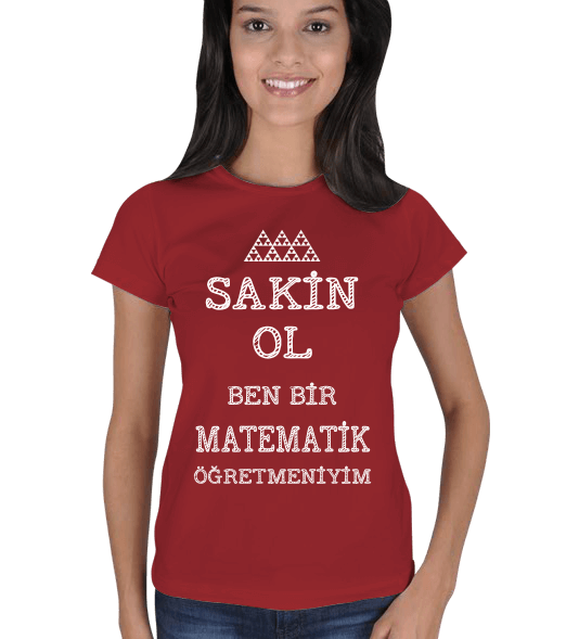 Tisho - Matematik Sakin ol mö bk Kadın Tişört