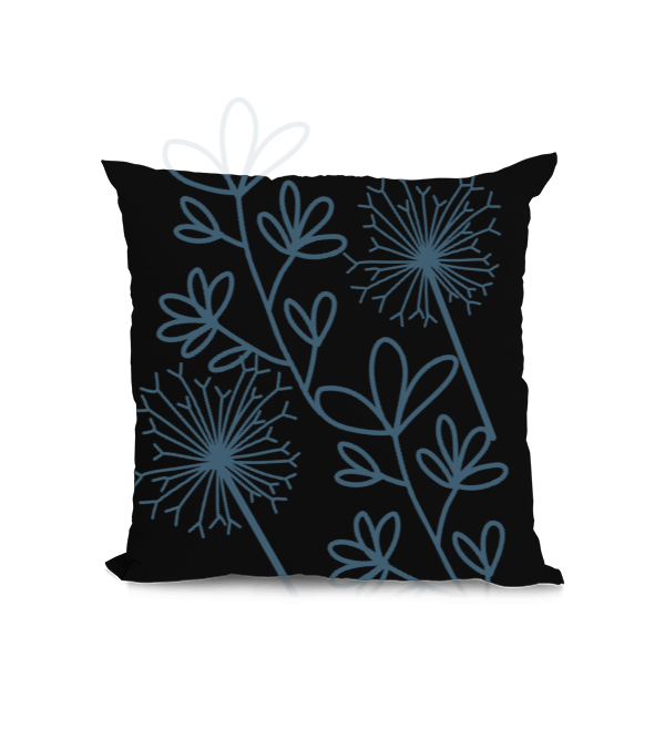 Tisho - Mavi çiçek Kare Yastık