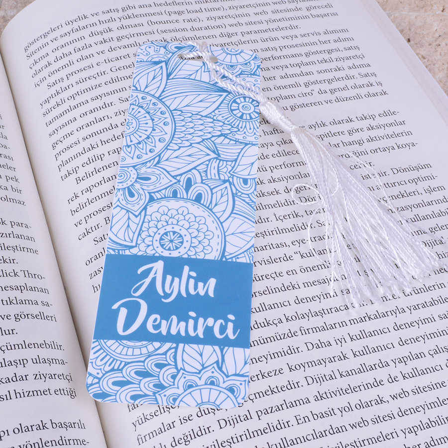 Tisho - Mavi Desenli Kitap Ayracı