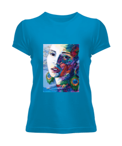 Tişörtcüm - Mavi Kadın Tişört