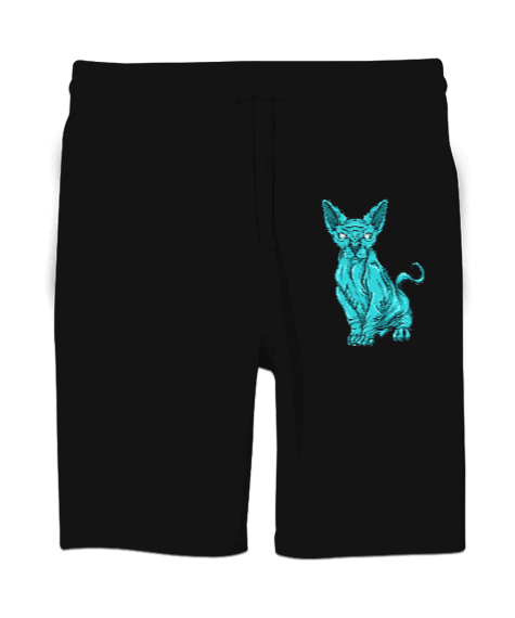 Tisho - Mavi uzaylı korkunç köpek Unisex Sweatshirt Şort Regular Fit