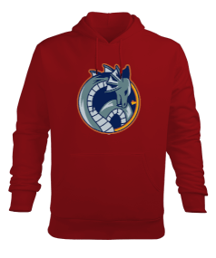 Mavi vahşi ejderha Erkek Kapüşonlu Hoodie Sweatshirt - Tisho