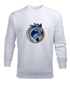 Mavi vahşi ejderha Erkek Sweatshirt - Tisho