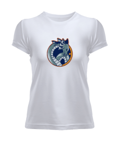 Mavi vahşi ejderha Kadın Tişört - Tisho