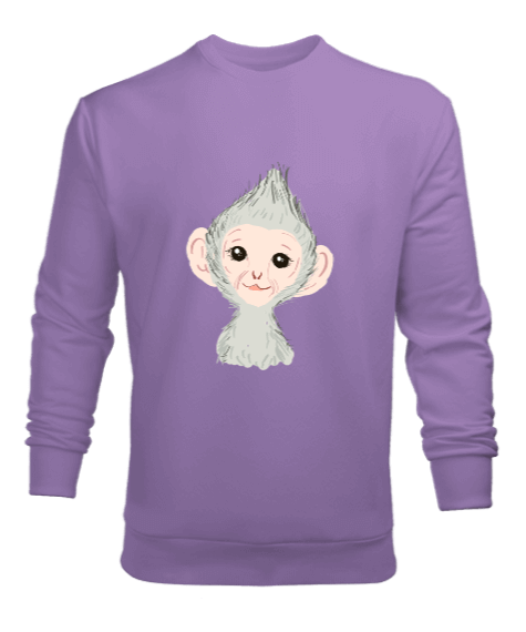 Tisho - Maymun figürlü Erkek Sweatshirt