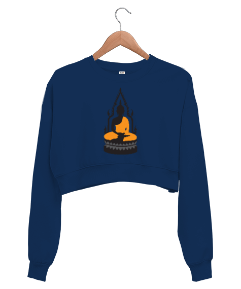 Tisho - Meditasyon Yoga Kadın Crop Sweatshirt