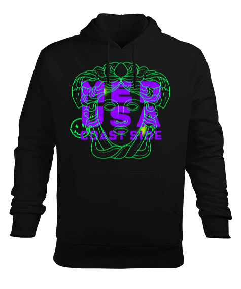 Tisho - MEDUSA COASTSIDE Erkek Kapüşonlu Hoodie Sweatshirt