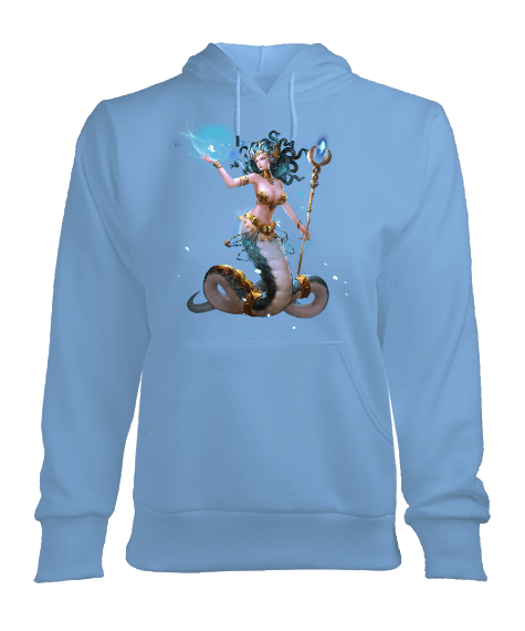 Tisho - Medusa Lamia Kadın Kapşonlu Hoodie Sweatshirt