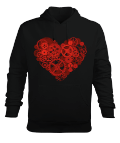 mekanik kalp Erkek Kapüşonlu Hoodie Sweatshirt - Tisho