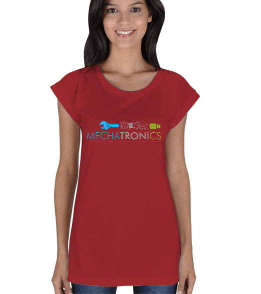 Tisho - Mekatronik Kadın Tunik Tshirt - Mechatronics Kadın Tunik