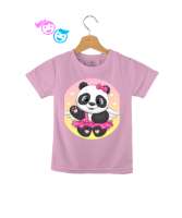 Melek panda Pembe Çocuk Unisex - Tisho