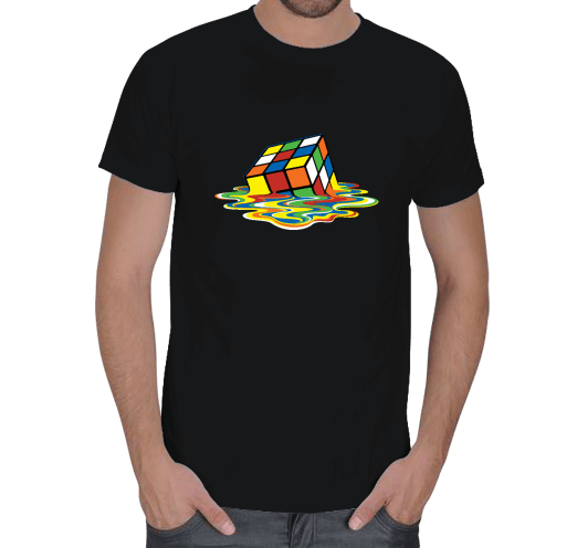 Tisho - Melting Rubiks Cube Erkek Tişört