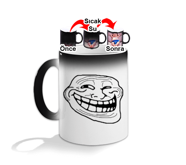 Tisho - Meme Faces Sihirli Kupa Bardak