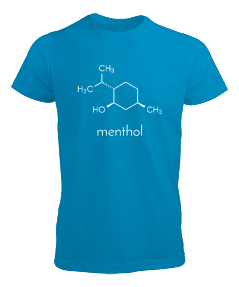 Tisho - Mentol Molekül - Molecule Turkuaz Erkek Tişört