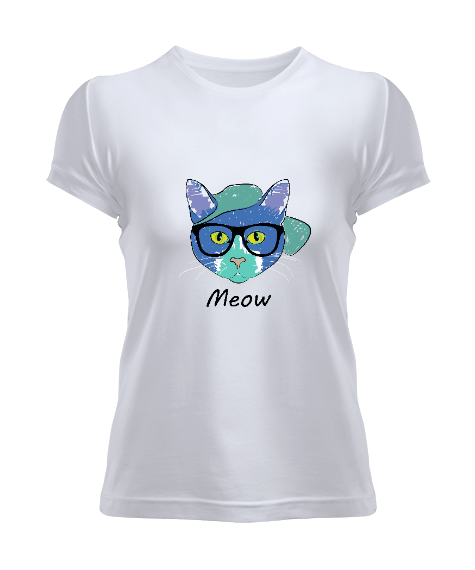 Tisho - Meow Kedi Kadın Tişört
