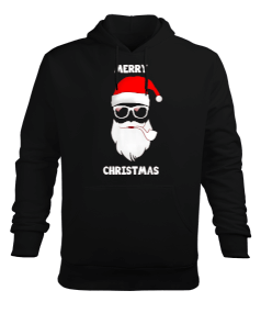 Merry Christmas Baskılı Erkek Kapüşonlu Hoodie Sweatshirt - Tisho
