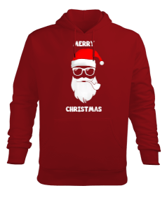 Merry Christmas Baskılı Erkek Kapüşonlu Hoodie Sweatshirt - Tisho