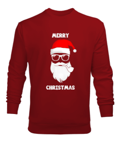 Merry Christmas Baskılı Erkek Sweatshirt - Tisho
