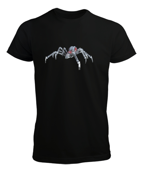 Tisho - Metal Örümcek - Metal Spider Siyah Erkek Tişört