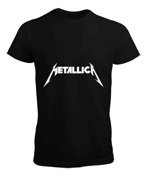 Tisho - Metallica Heavy Metal Tasarım Baskılı Siyah Erkek Tişört