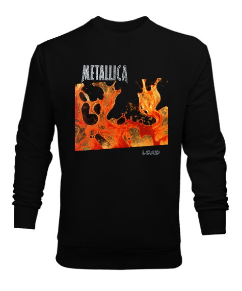 Tisho - Metallica Load Siyah Erkek Sweatshirt